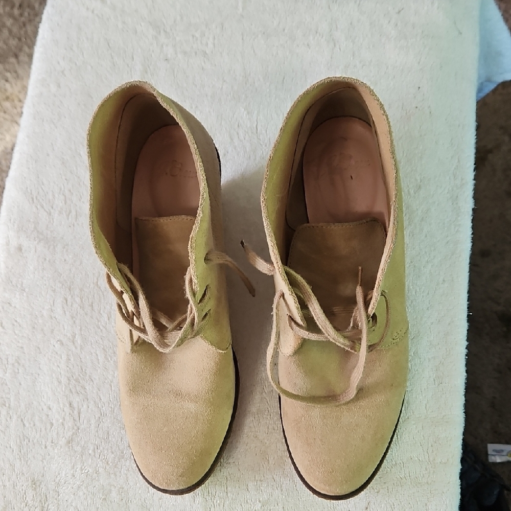 J. Crew‎ Factory Light Brown Suede Booties